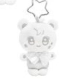 ANITEEZ IN Deja Vu 吊娃 SILVER ANITEEZ PLUSH KEYRING