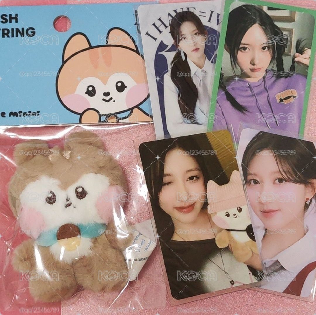 整圖降價出IVE linefriends minive秋吊飾娃+小卡