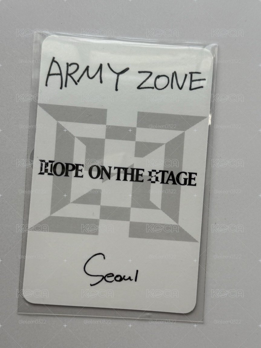 BTS 防彈少年團 j-hope HOPE ON THE STAGE 首爾場阿米粽 ARMY ZONE