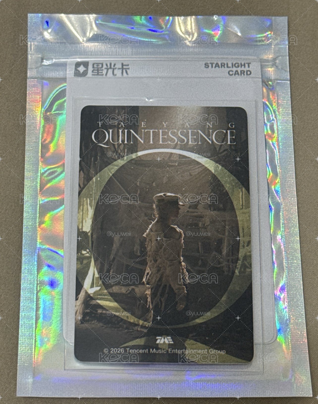 現貨 正規四 QQ音樂 星光卡 四星 TAEYANG
