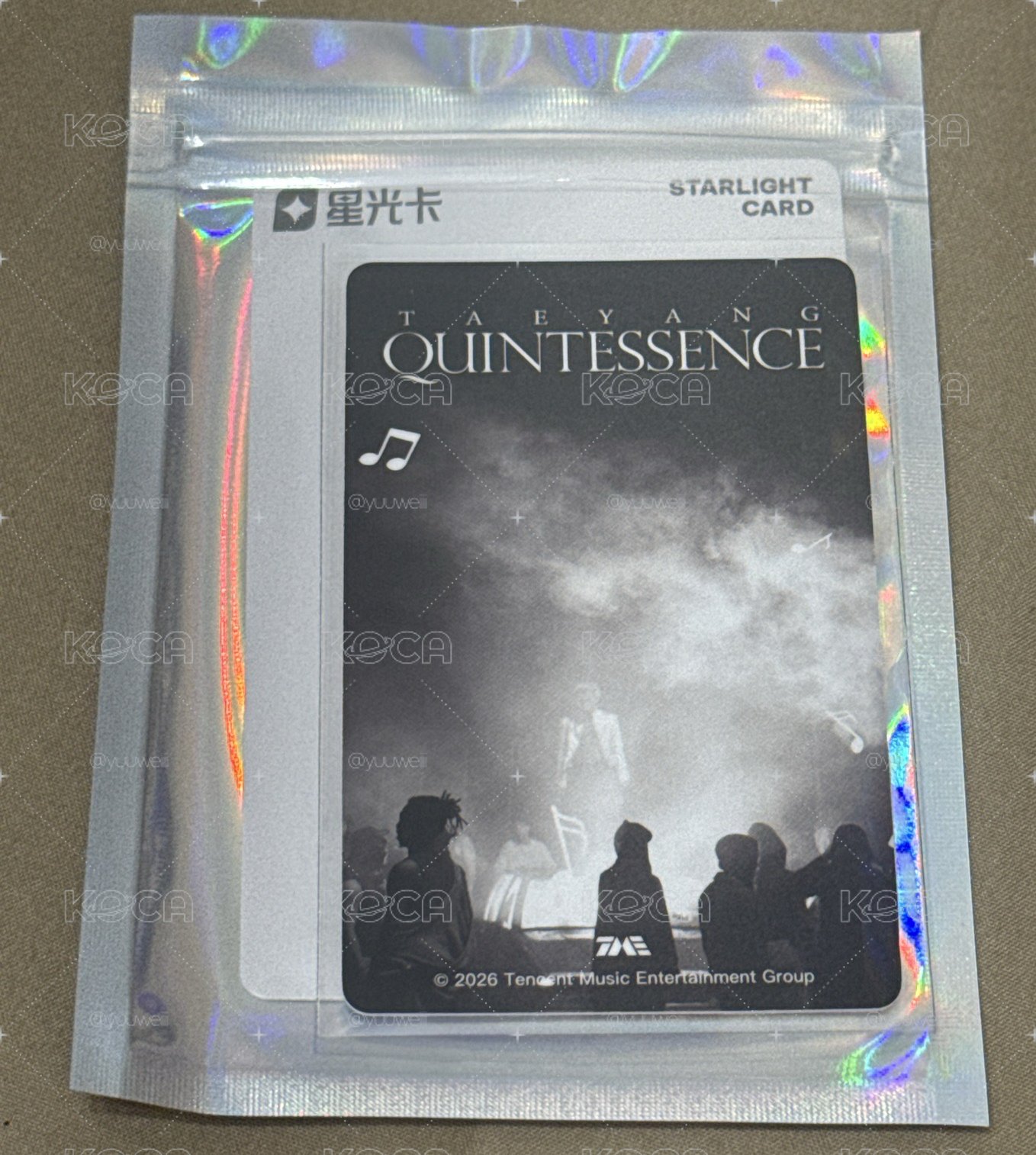 現貨 正規四 QQ音樂 星光卡 三星 TAEYANG