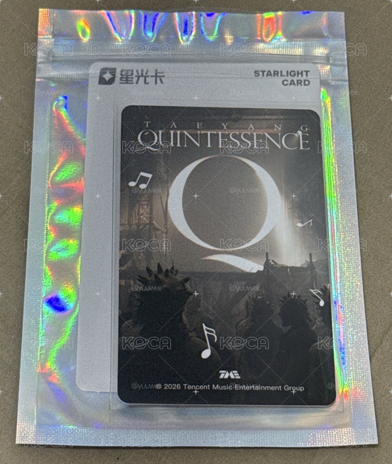 現貨 正規四 QQ音樂 星光卡 三星 TAEYANG
