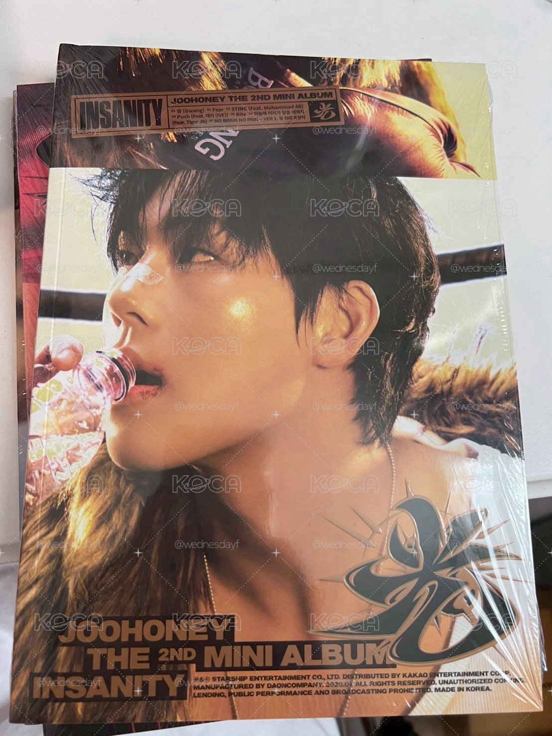 【未拆專】李周憲 JOOHONEY (MONSTA X)  迷你二輯 光 (INSANITY) 簽售專 簽售卡