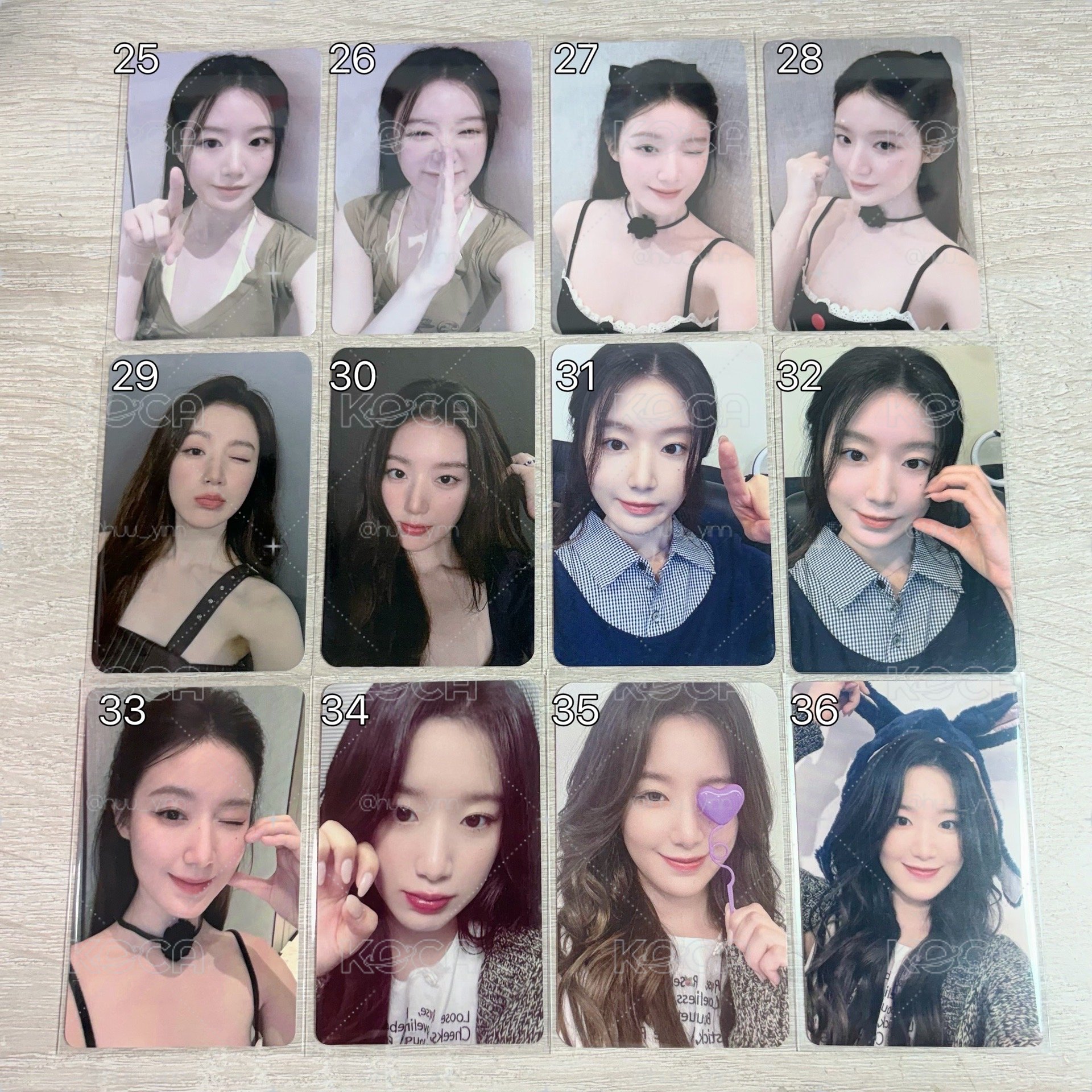 娃 i-dle 舒華特典 刷 造型連連看
