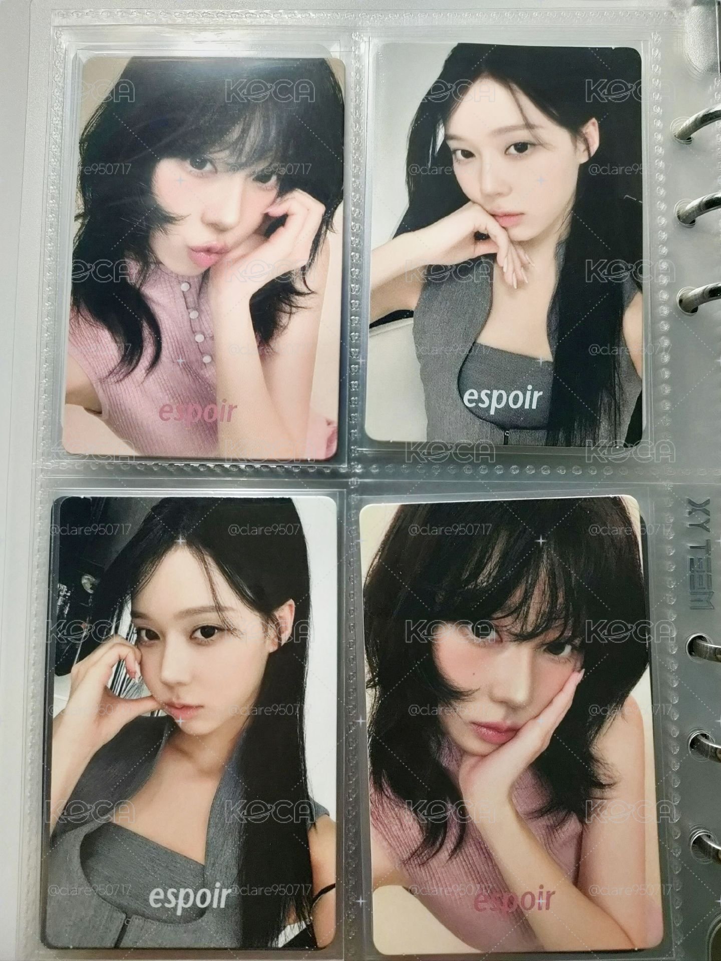 Espoir代言卡5.0冬一套