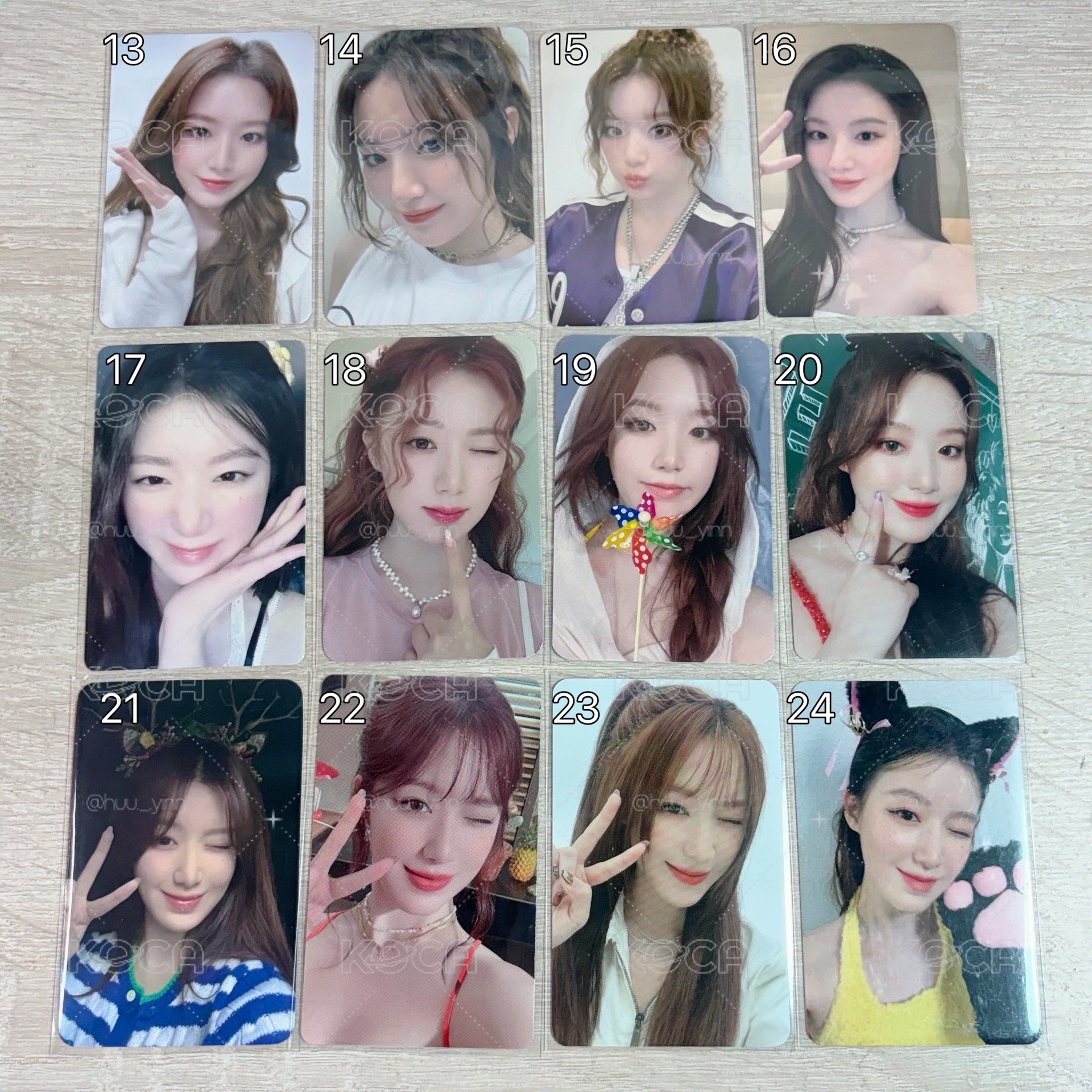 娃 i-dle 舒華特典 中文卡背