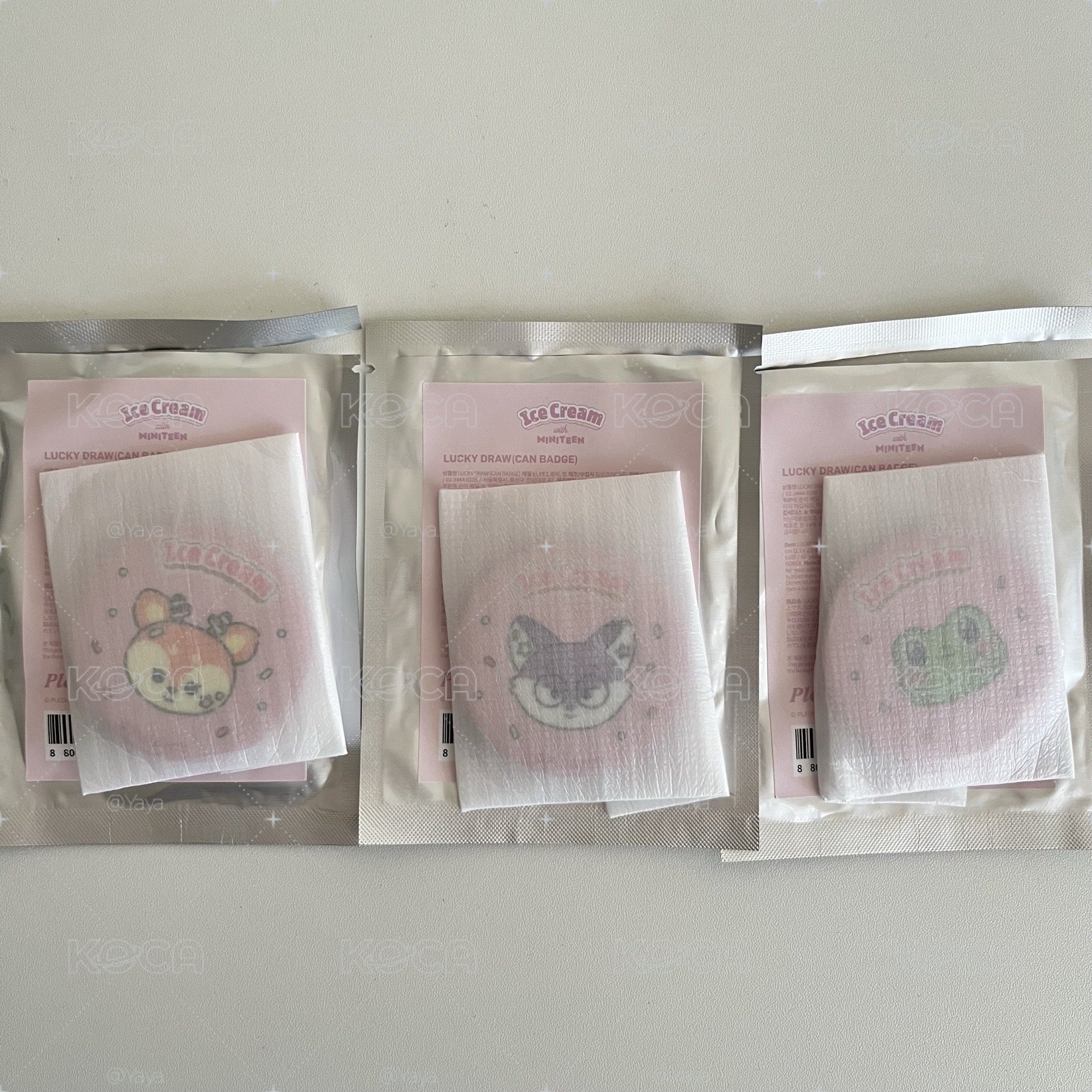 夏日Miniteen徽章 秀+圓+八