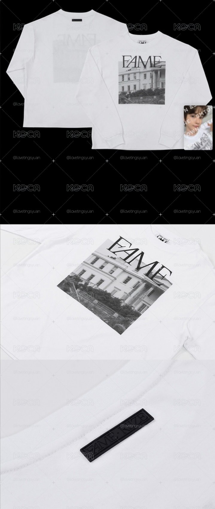 Riize Fame展會 白色長袖上衣（無小卡）