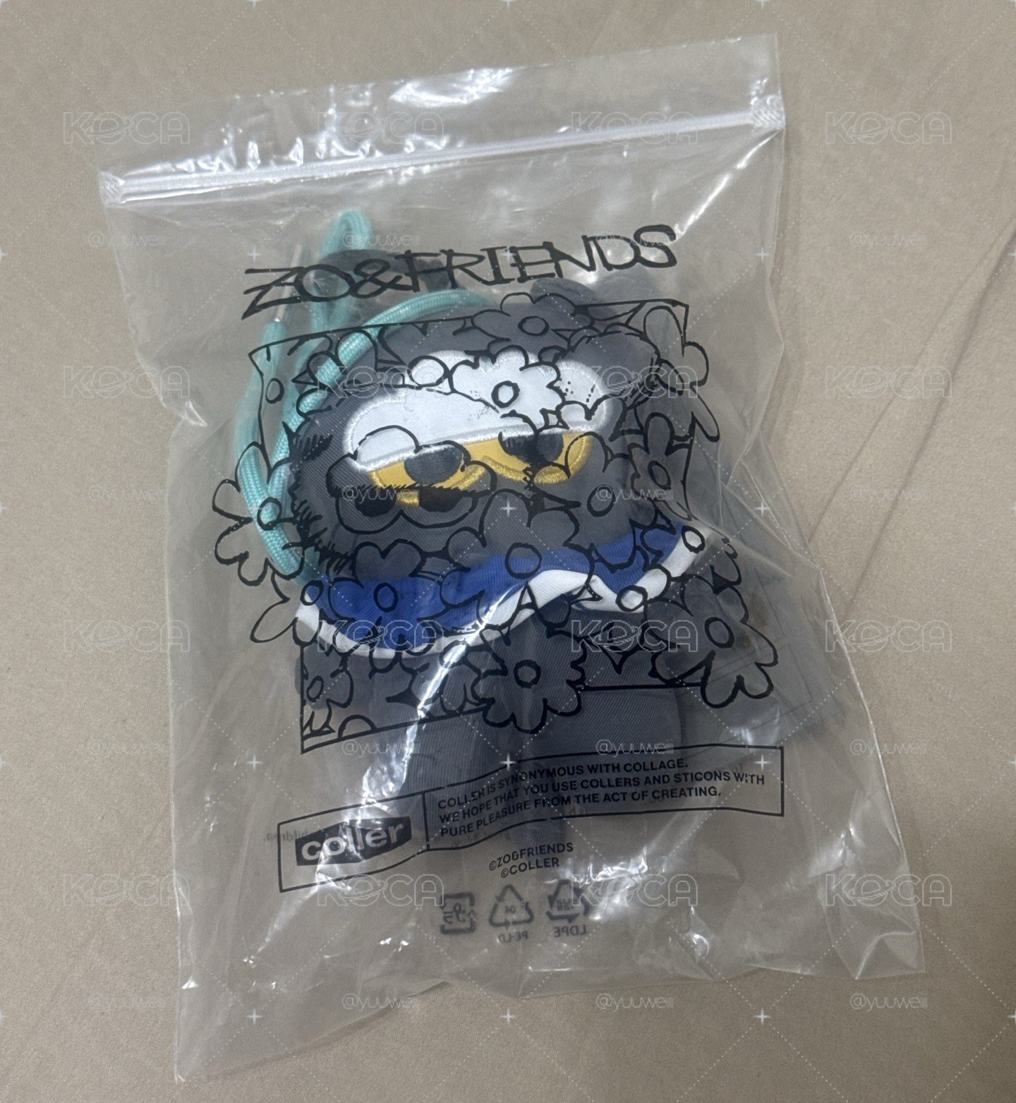 現貨 ZO&FRIENDS 鑰匙圈吊飾 Coller