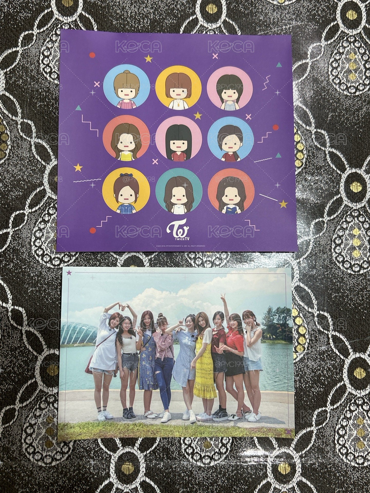TWICE TV6 明信片+貼紙