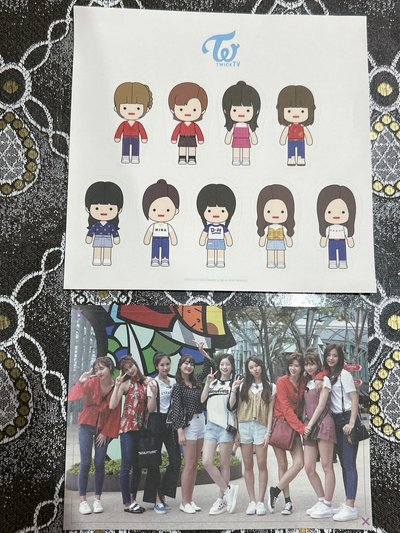 TWICE TV6 明信片+貼紙