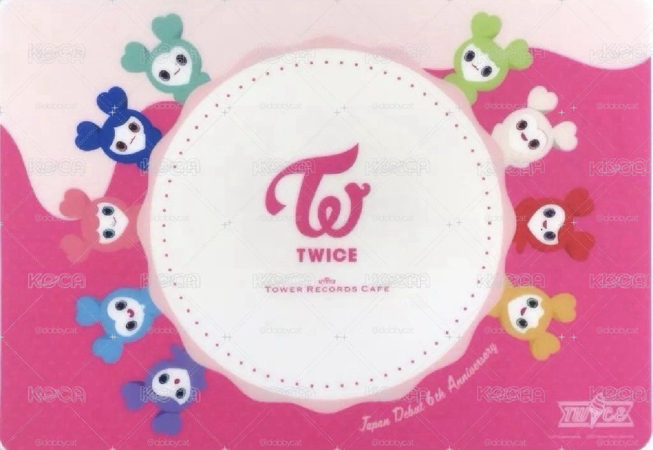 TWICE JAPAN六週年塔店餐墊