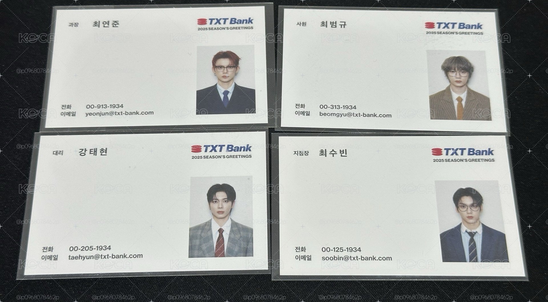 TxT 25年曆明信片+四位帥哥名片