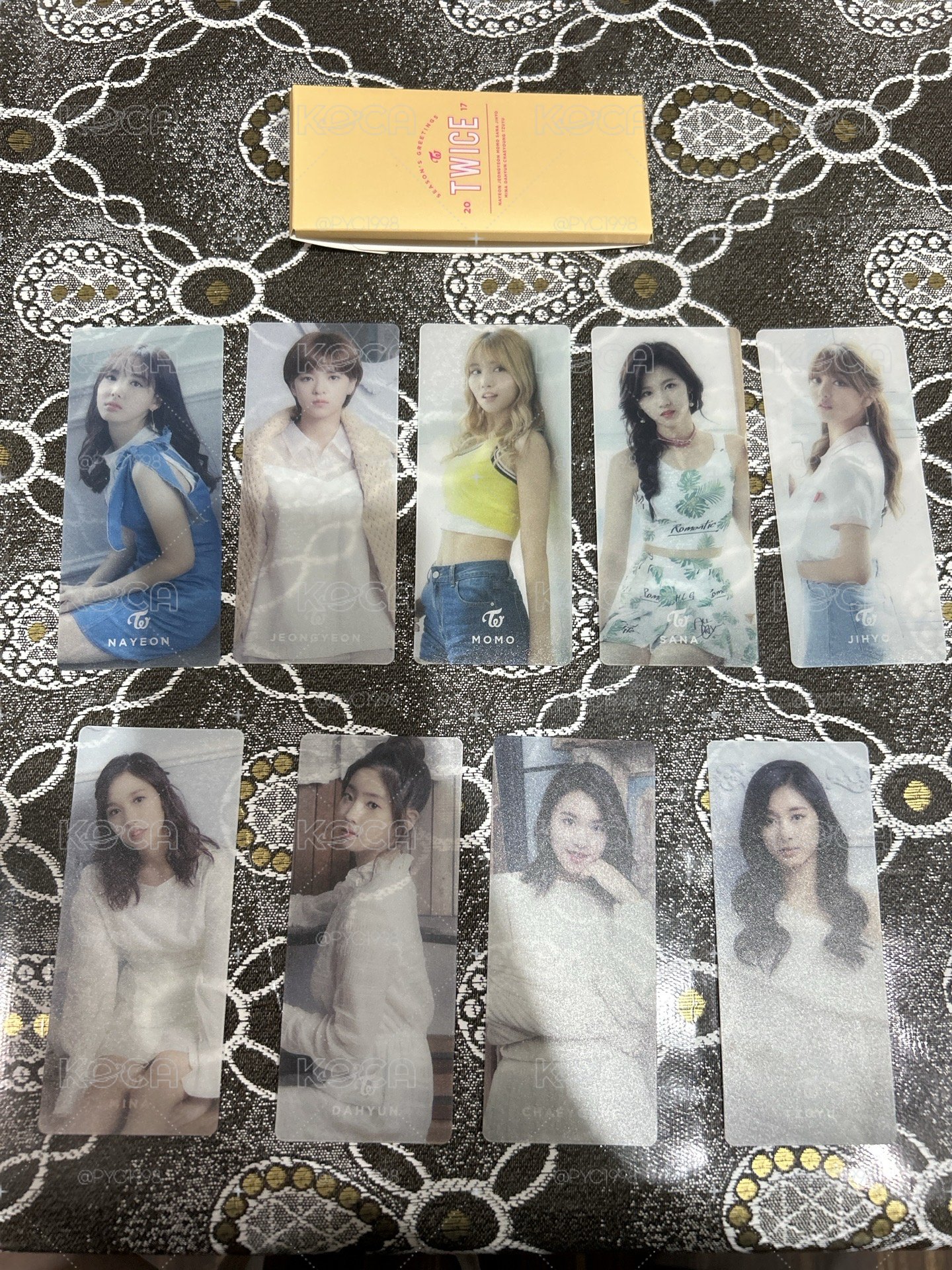 TWICE 2017年曆書籤組