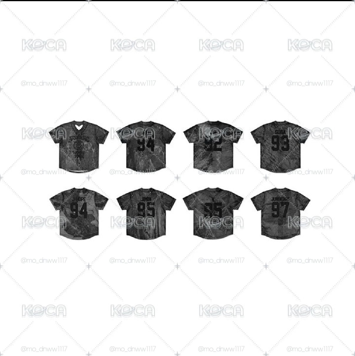BTS V、JK球衣(XL）