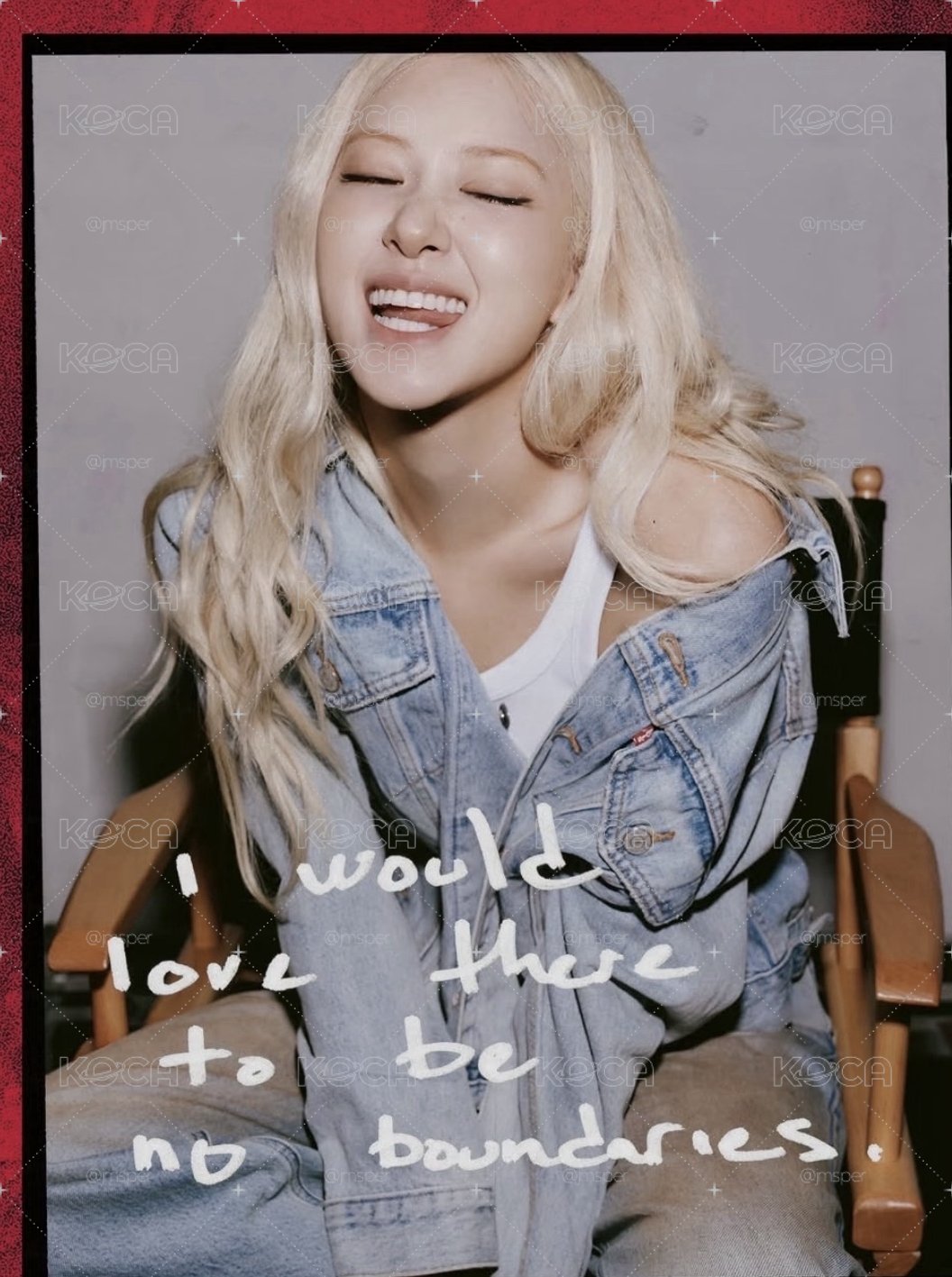 ROSÉ x Levi’s 聯名小卡ෆ ෆ ෆ⸒⸒