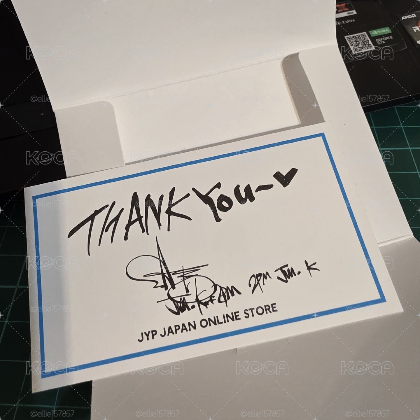 JUN.K JYP JAPAN謝卡