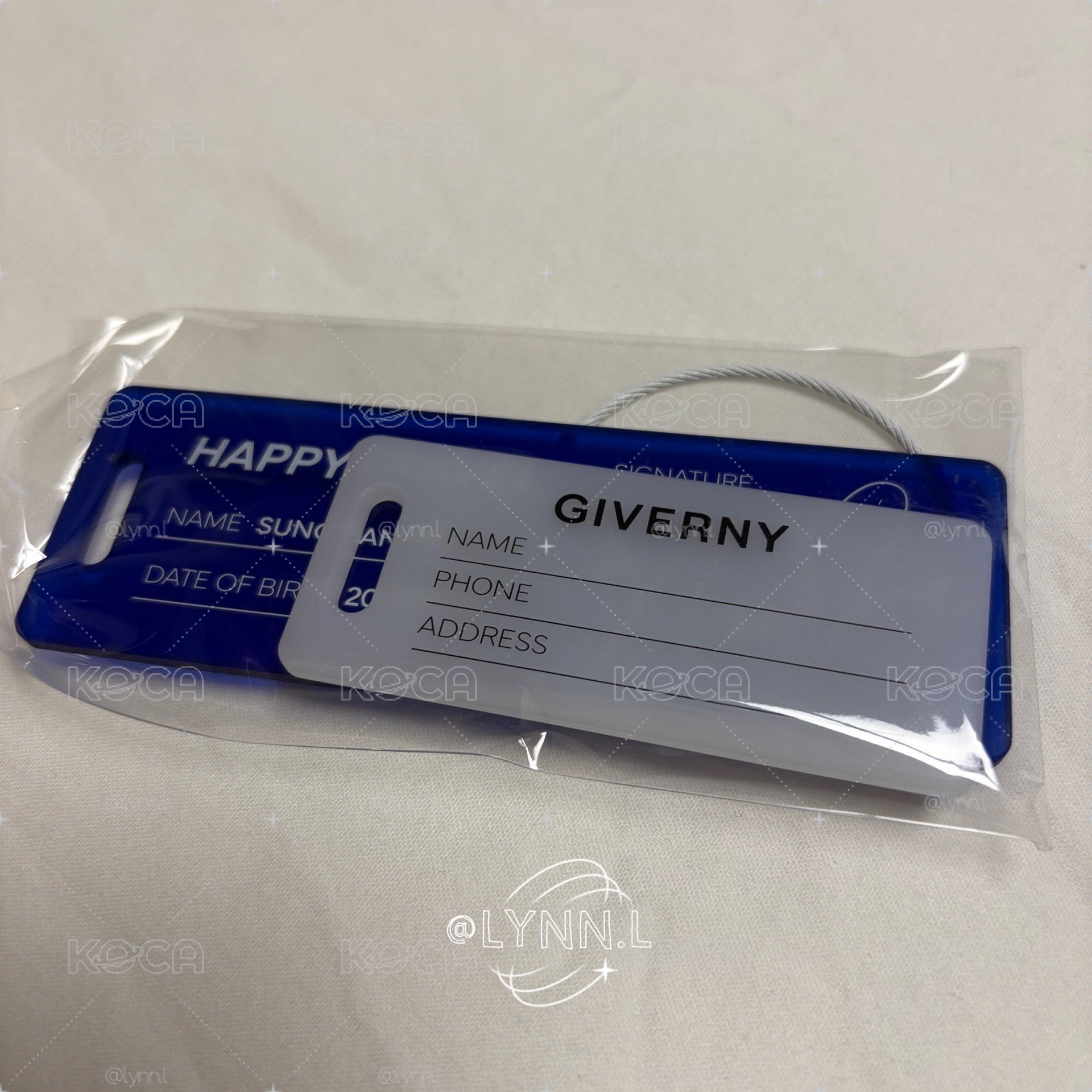 ［ZB1］GIVERNY行李吊牌+妝前乳02旅行用