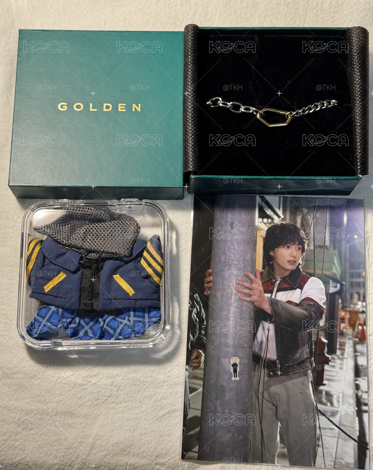 田柾國 GOLDEN展會手鍊、相片