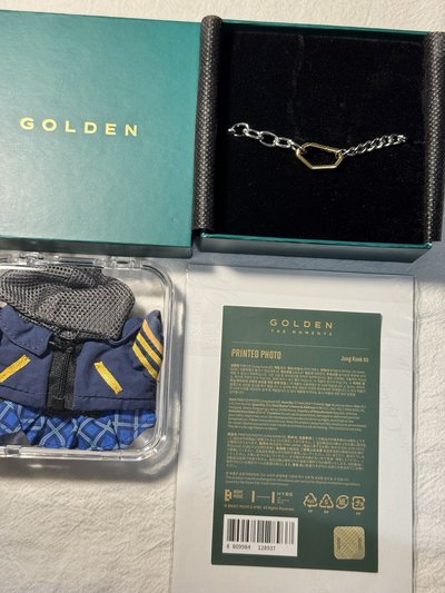 田柾國 GOLDEN展會手鍊、相片