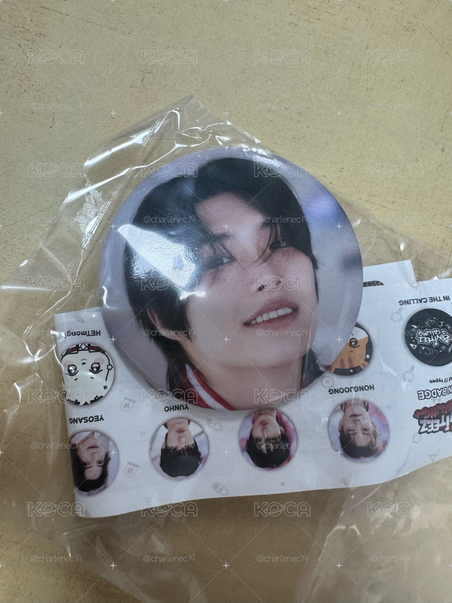 Ateez In The Calling Mingi 胸章