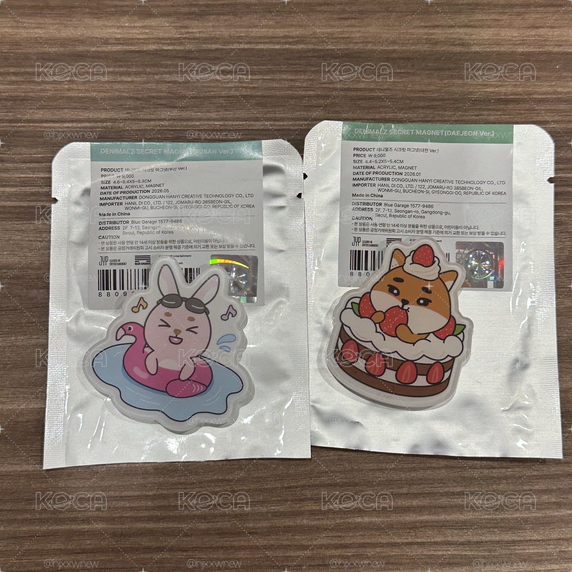 10週年 地方場 釜山 🐰/大田 🦊 磁鐵 
