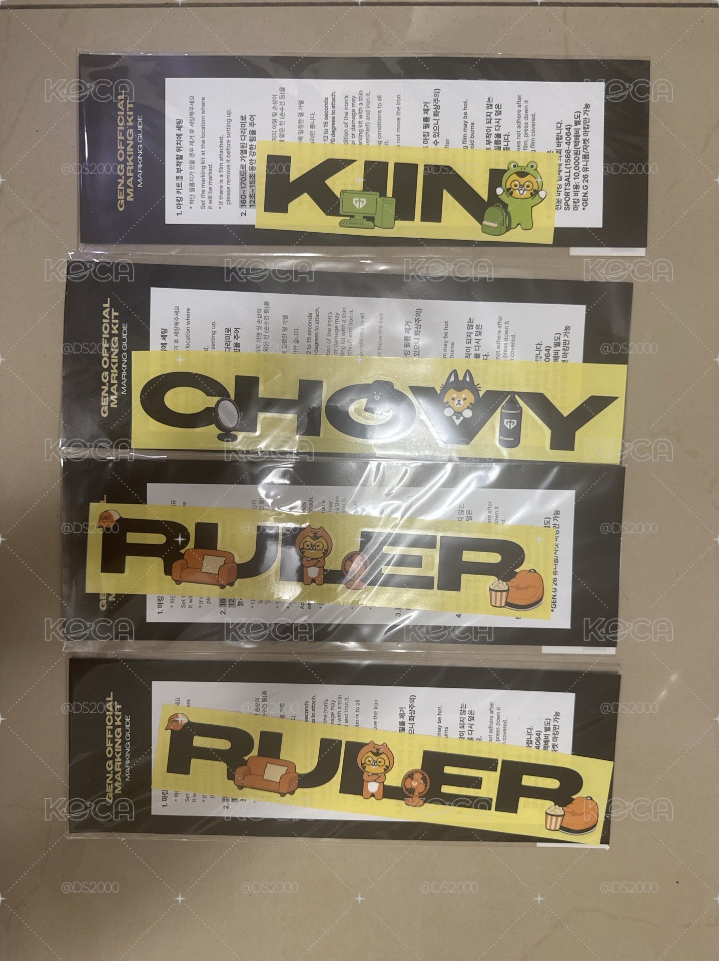 2026 主場日限定名條 Kiin Chovy Ruler