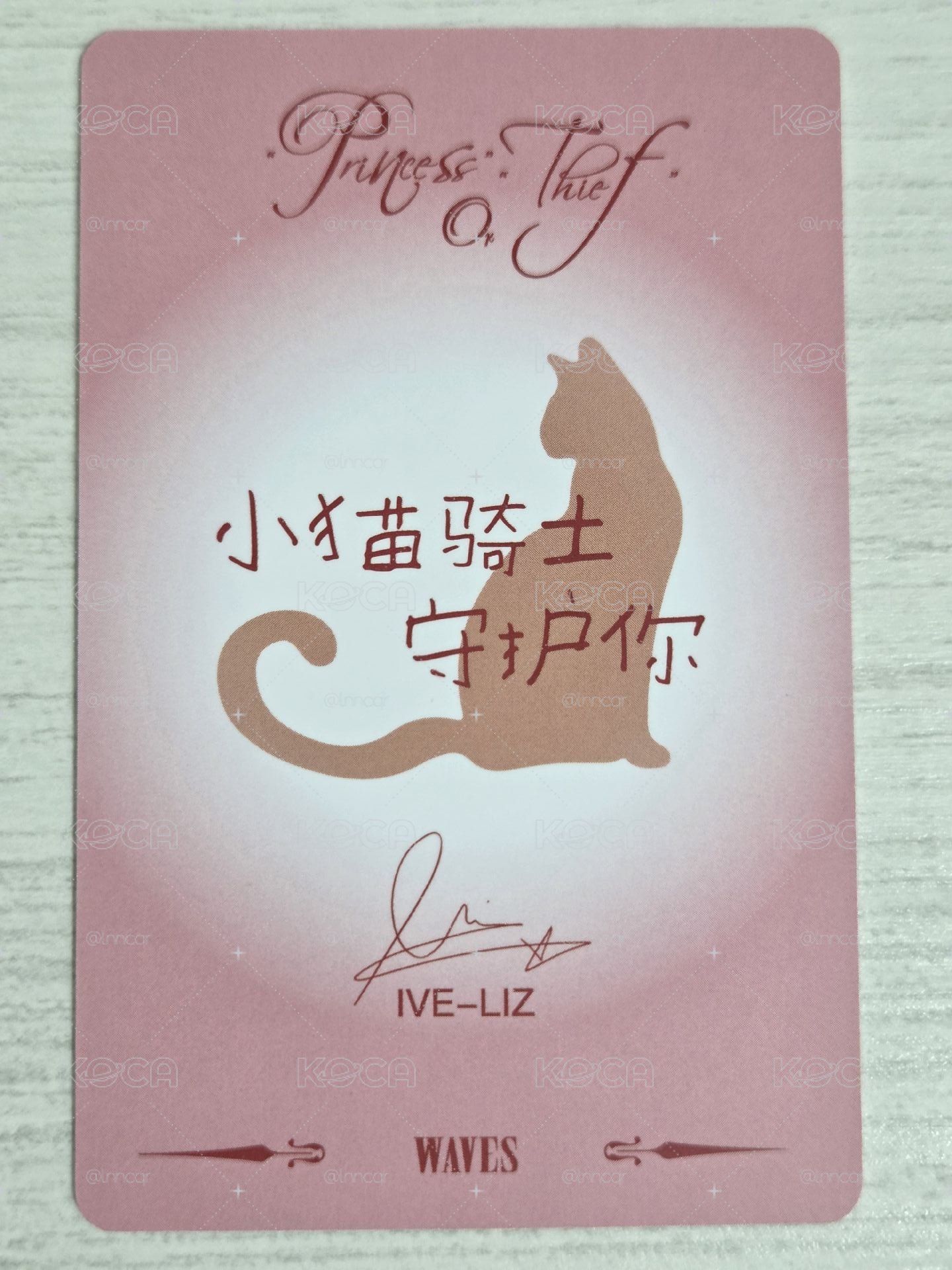 Waves漫潮雜誌 雜誌卡 栗 小貓騎士守護你