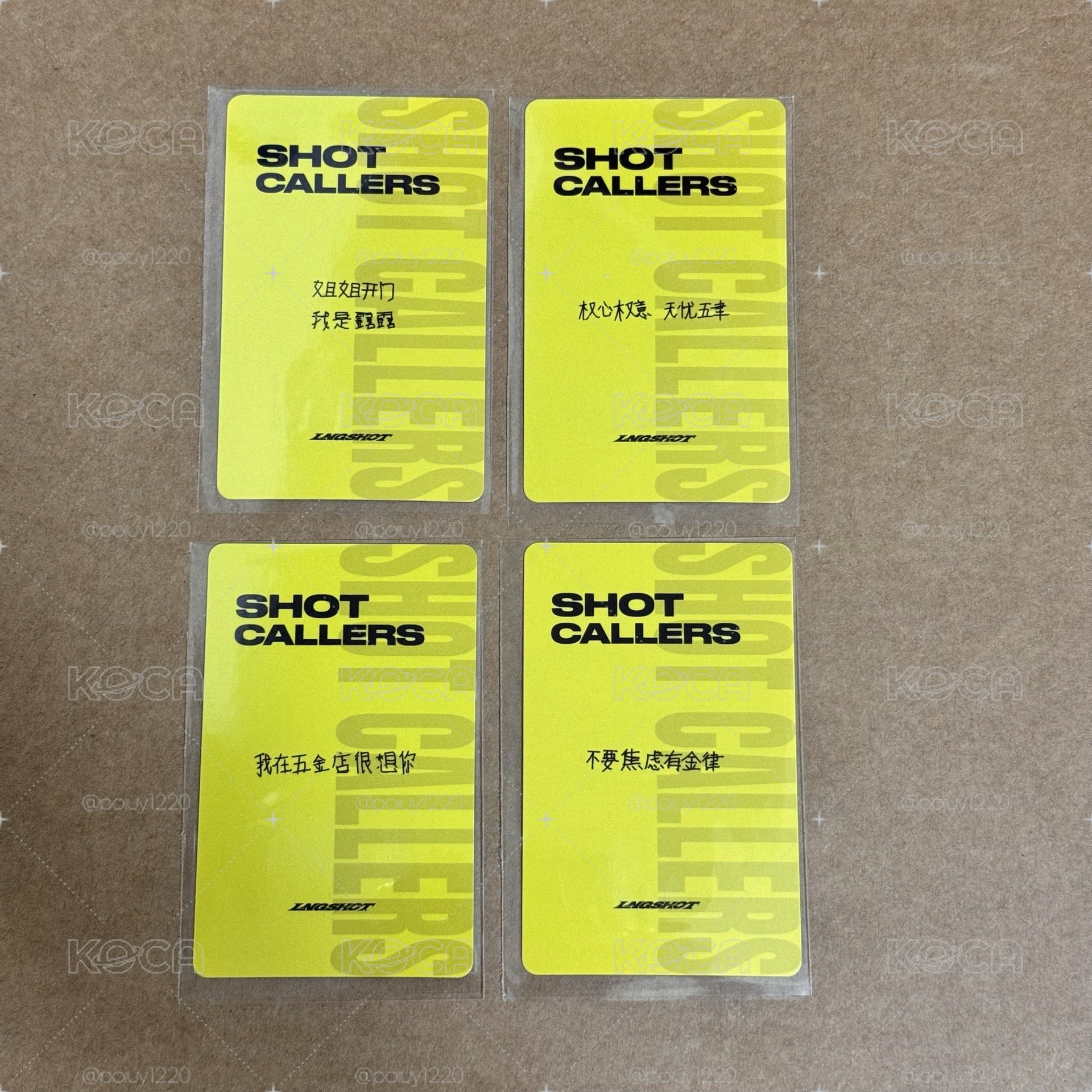 Lngshot kms 2.0 雜誌專版 中文卡背 特典卡 