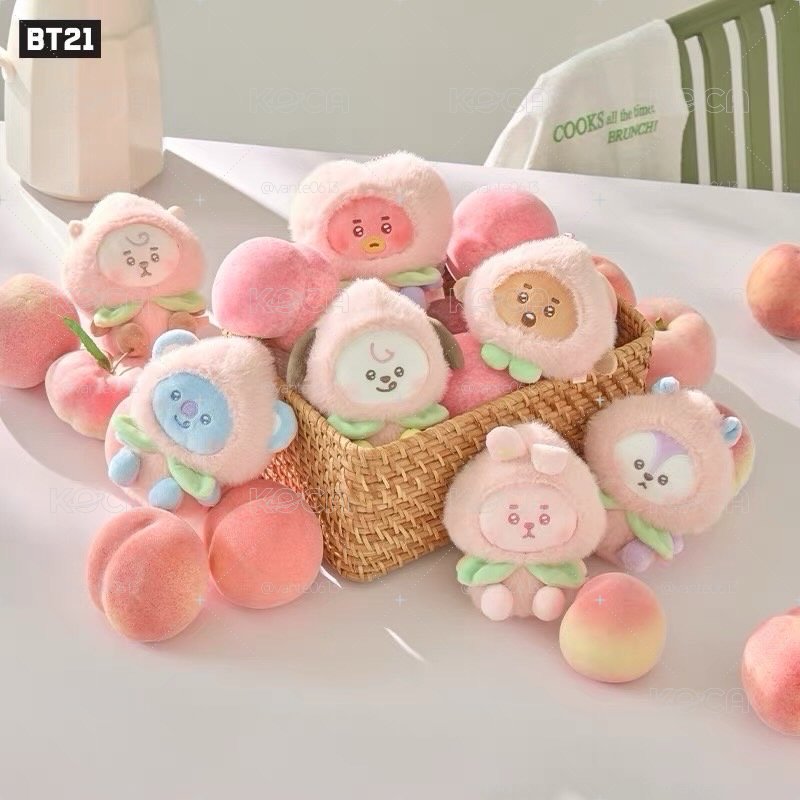 bt21桃子系列吊飾🍑