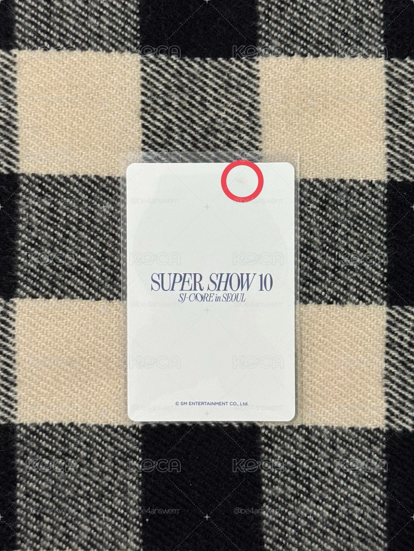 李赫宰 SS10安可 戒指卡（卡背有瑕）