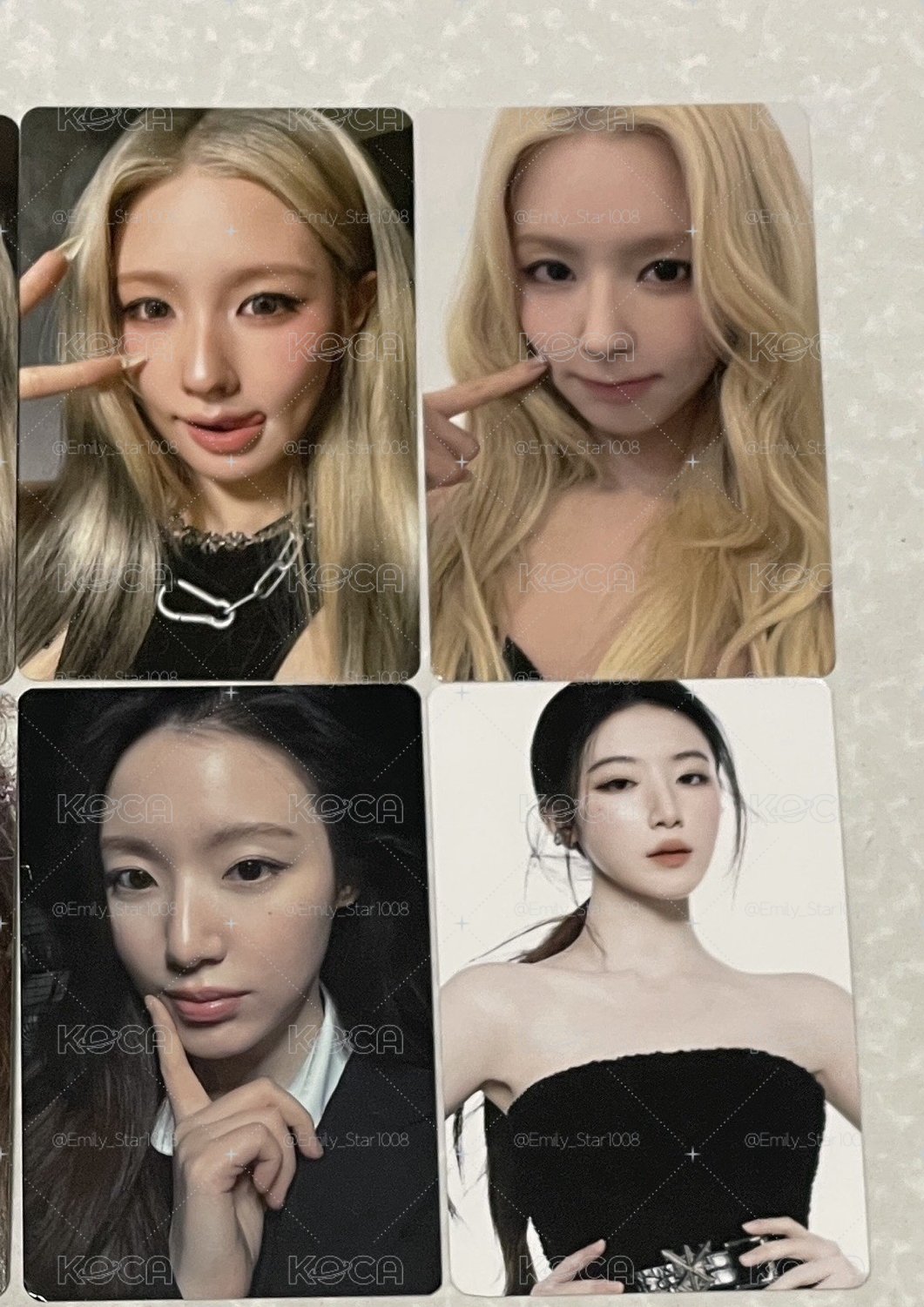 i-dle 薇娟 舒華小卡4張 麵刷