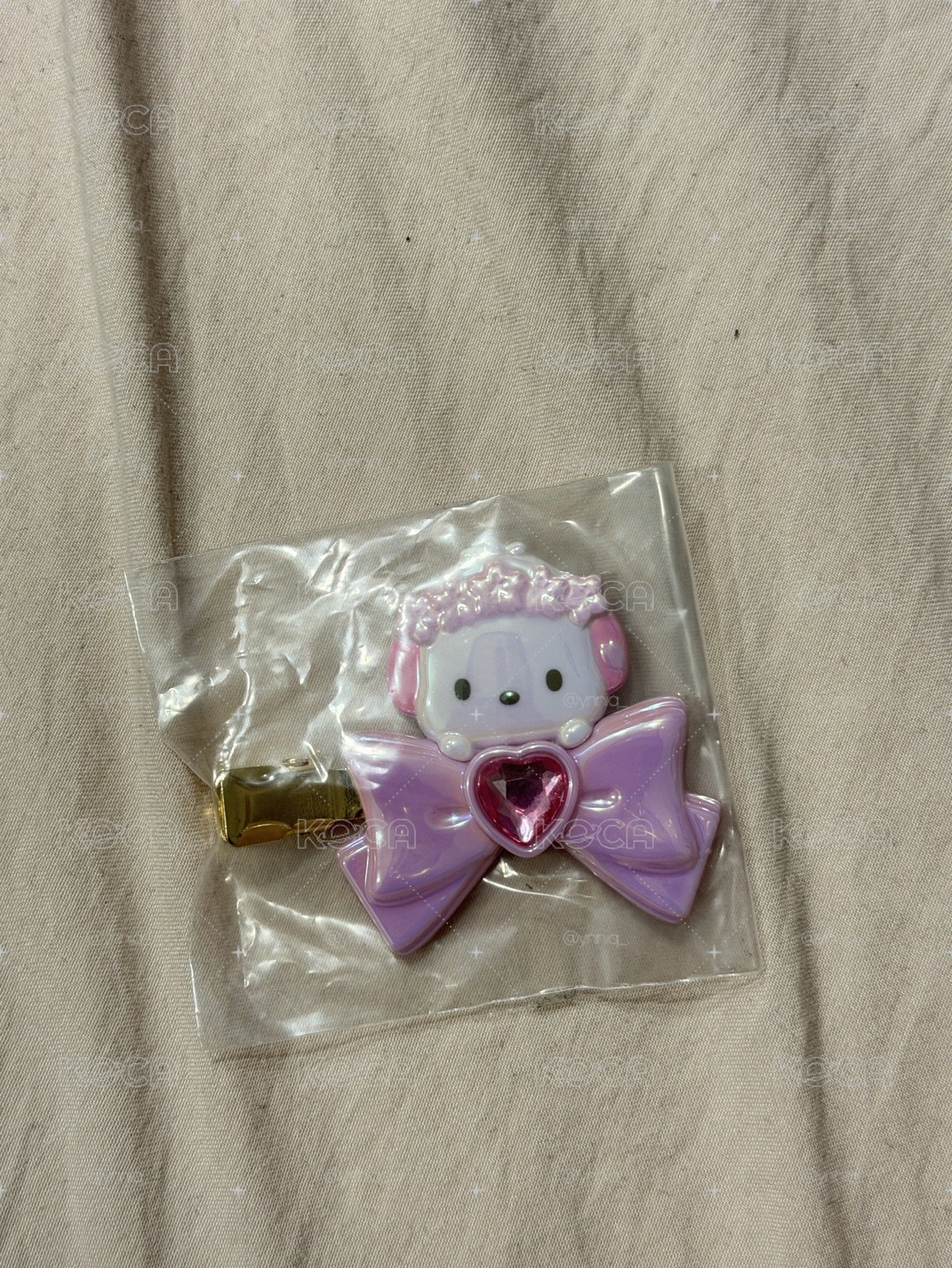 櫻花帕恰狗髮夾
