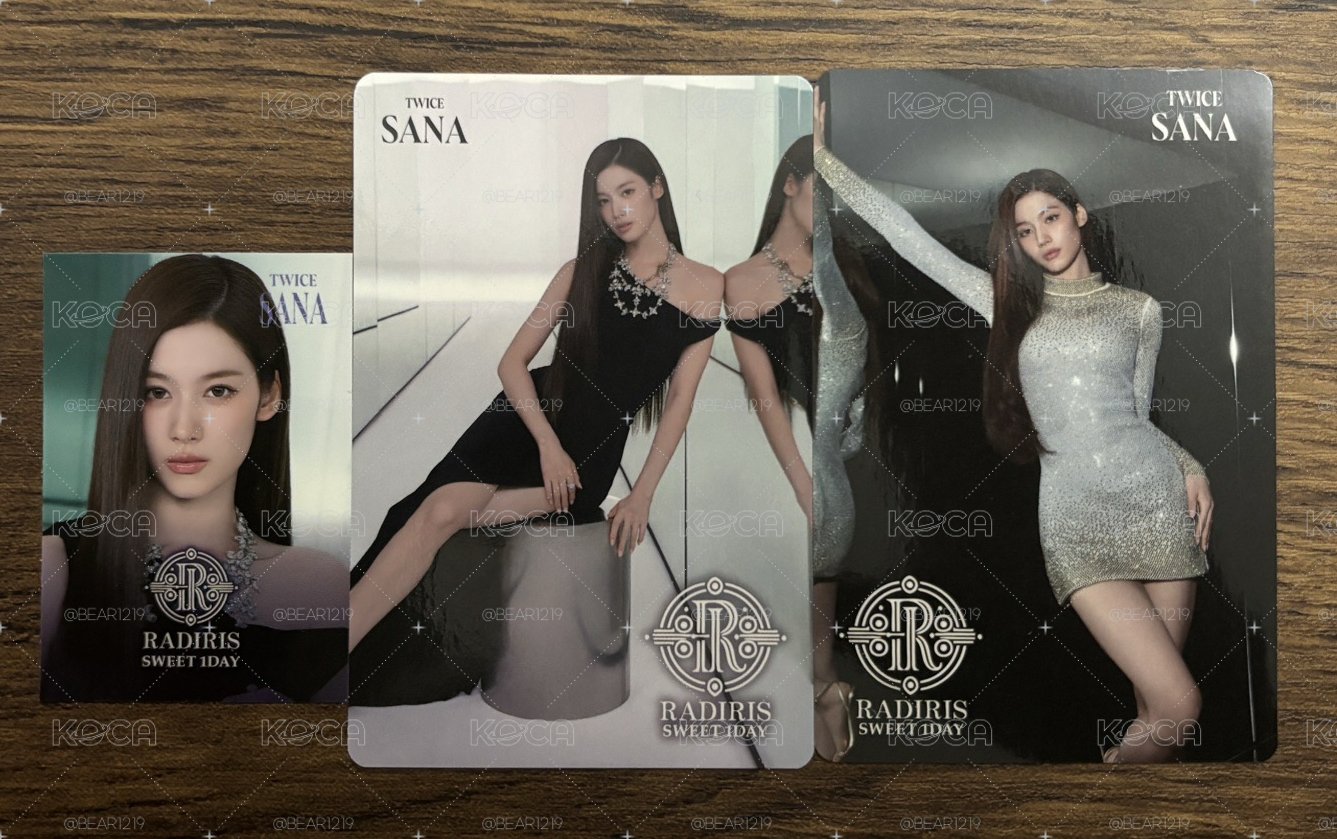 SANA💜 X RADIRIS代言卡+貼紙
