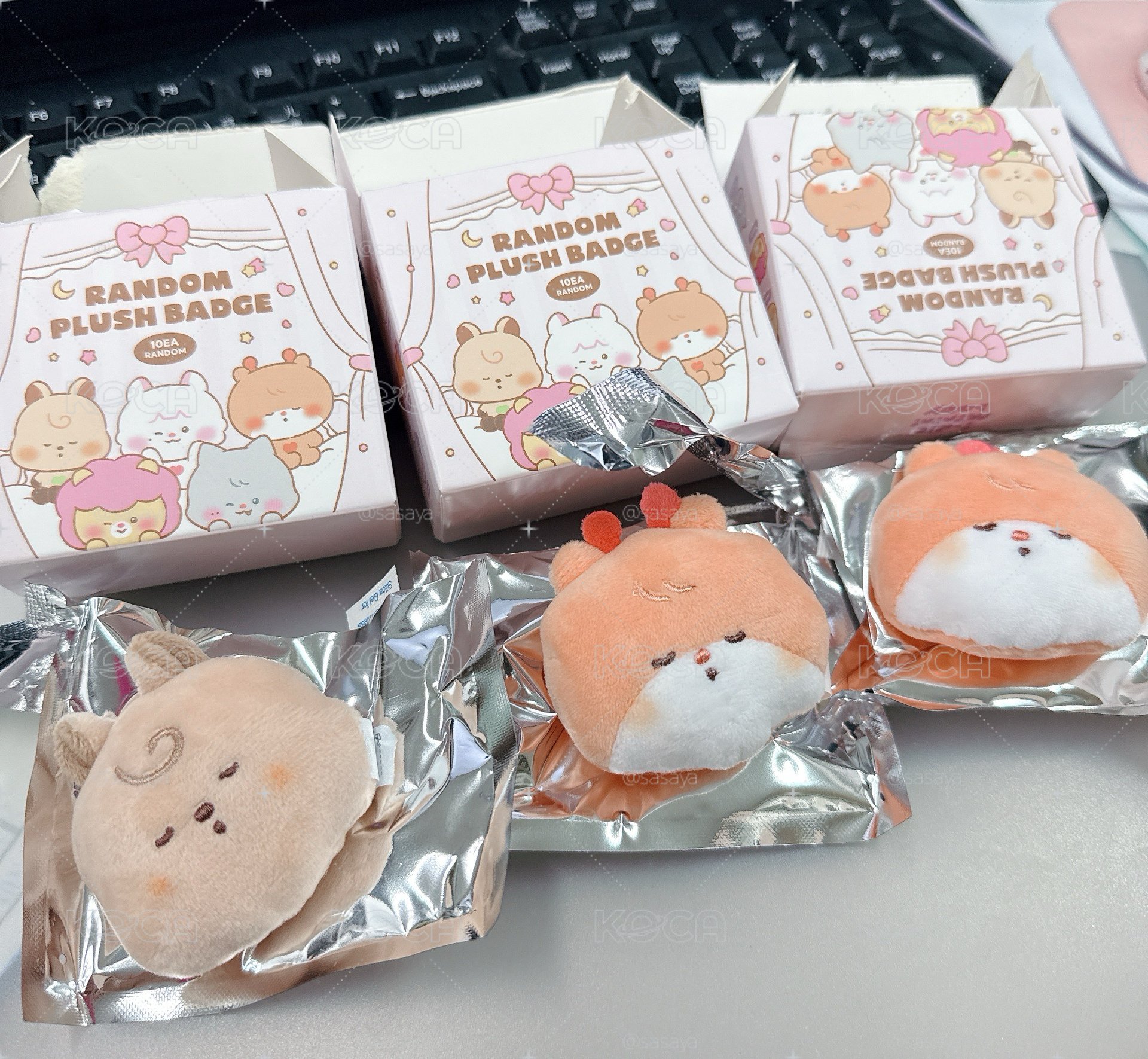 快閃毛絨徽章（雨琦）