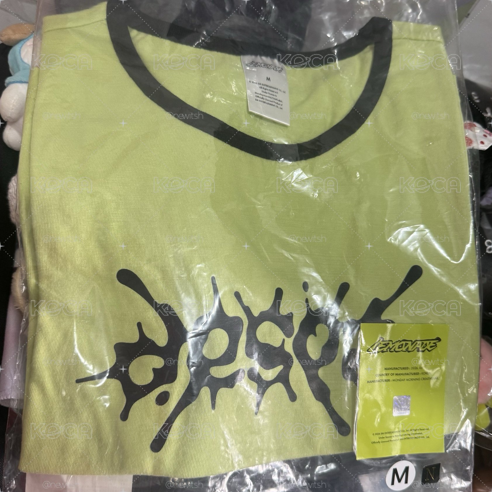 迷六 日本/紐約 快閃 螢光綠短T M號