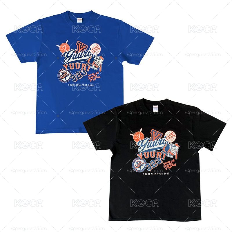 YUURI 2025亞巡黑色短T(M)