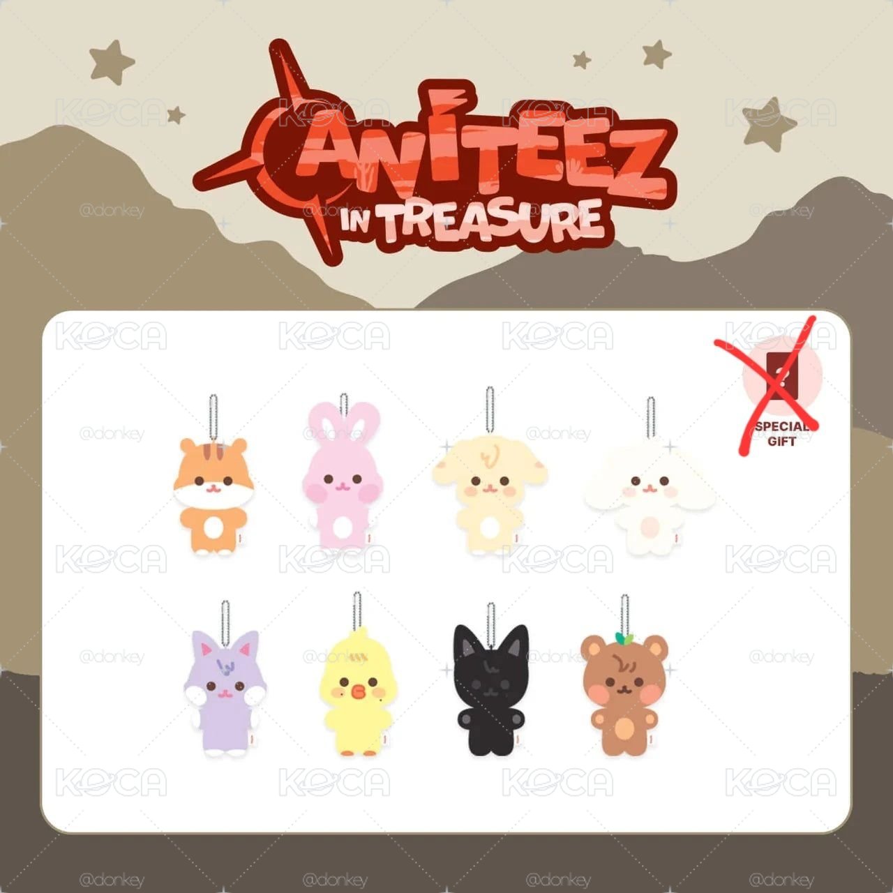 ANITEEZ IN TREASURE 豆豆眼一套