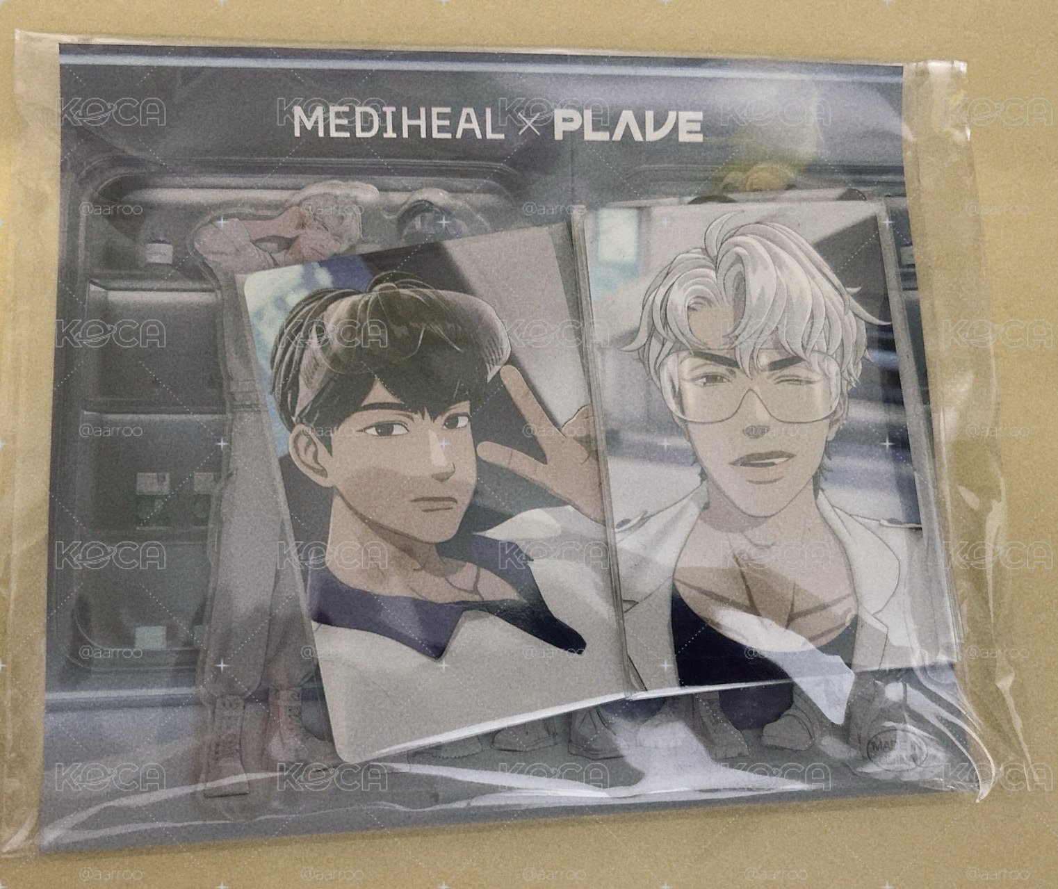plave mediheal 五人小卡+立牌一套 全新未拆