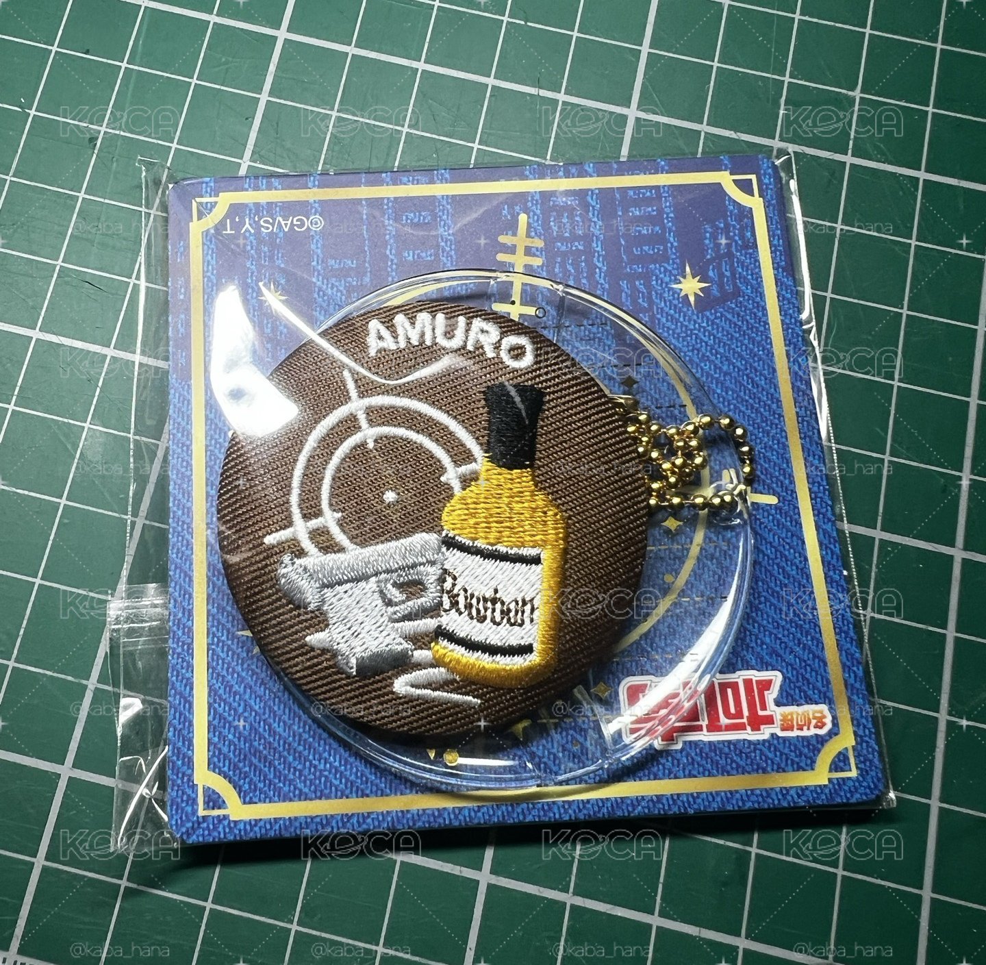 柯南 安室透 刺繡布藝徽章 吊飾