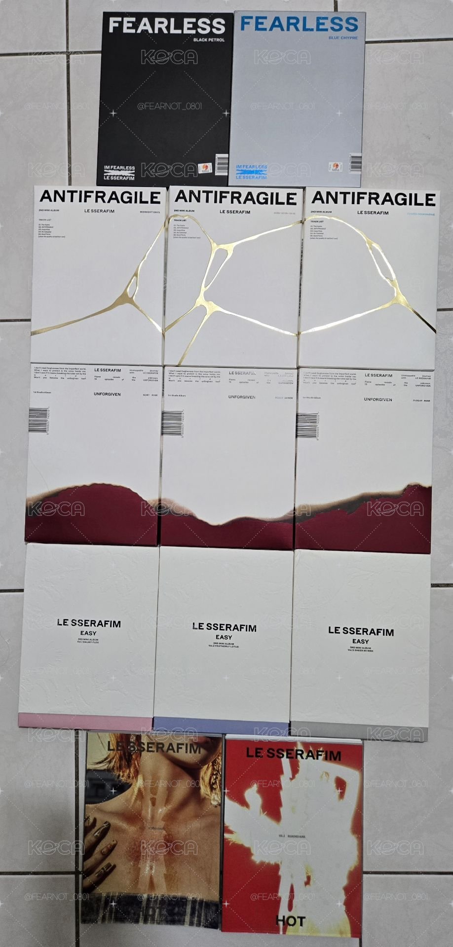 LE SSERAFIM 團體空專（皆50僅無小卡）