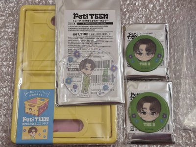 初期傷〈未使用〉迷你摺疊收納盒+吊飾+徽章×2〈合售〉PetiTEEN THE8 SEVENTEEN