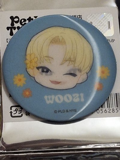 初期傷〈未使用〉迷你摺疊收納盒+吊飾+徽章×2〈合售〉PetiTEEN  MINGYU SEVENTEEN