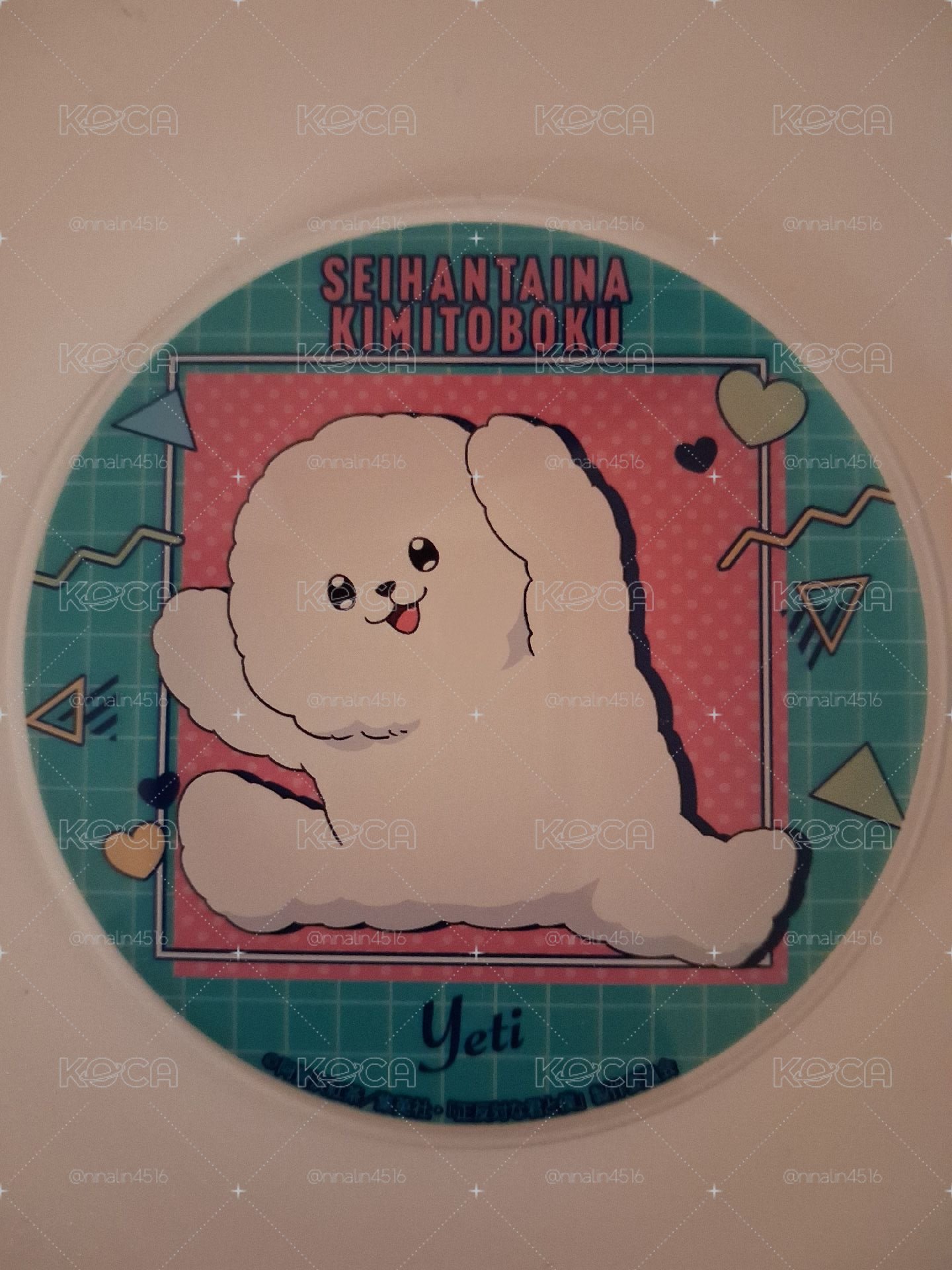 雪人壓克力杯墊