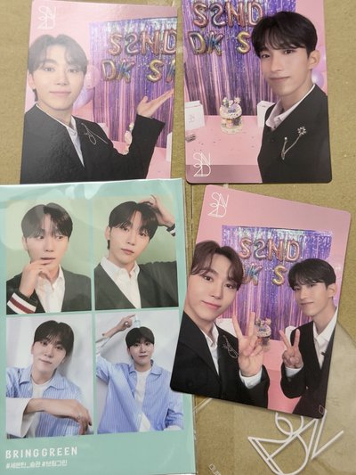 (現貨4張一起整圖出）seventeen 碩寛 代言卡 S2ND 四宮格 李碩珉 夫勝寛