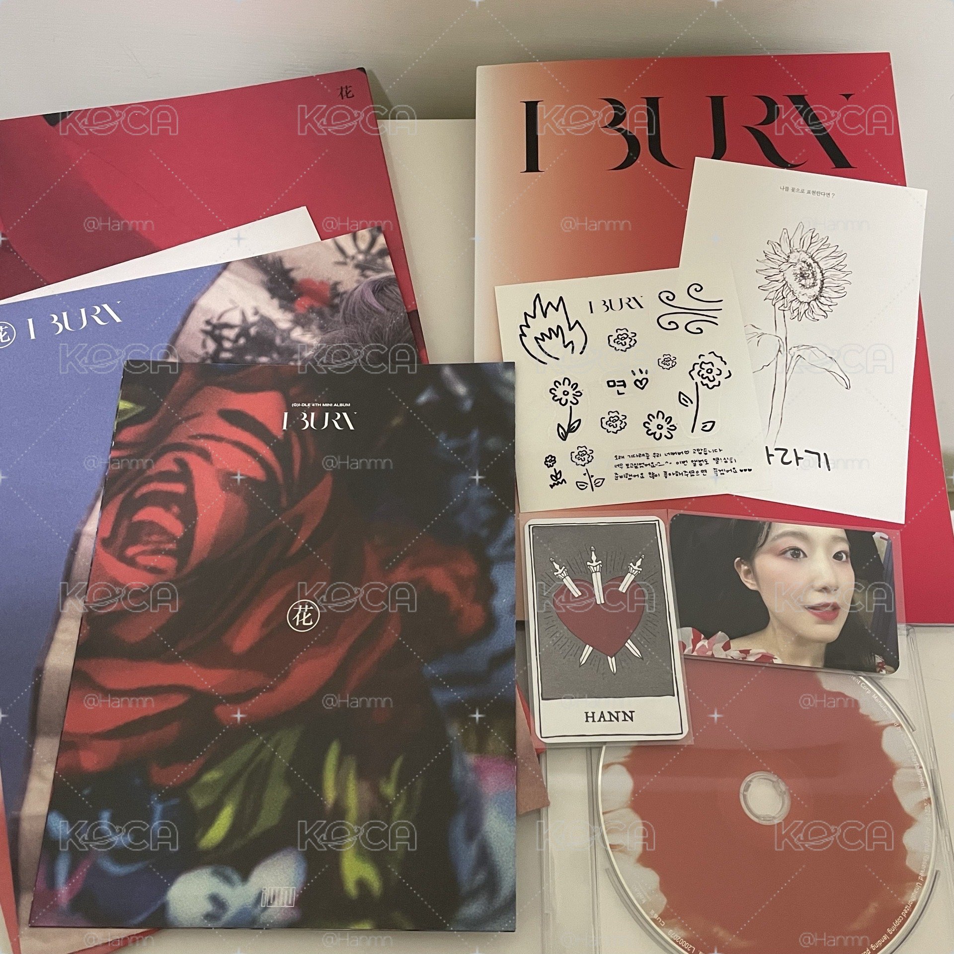 i-dle 迷四 I BURN 花版 全專 