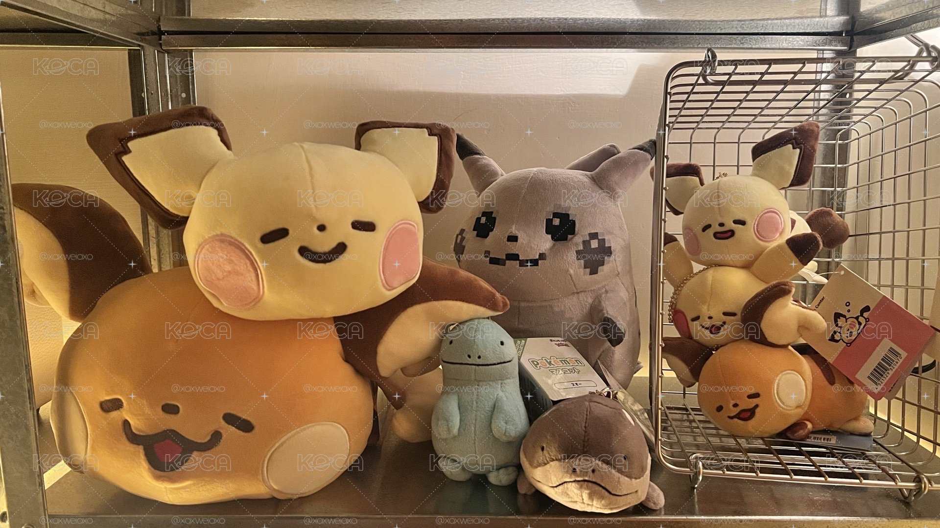 全新 卡娜赫拉 x 寶可夢Pokémon Yurutto 皮卡丘 皮丘 玩偶 趴姿 吊飾