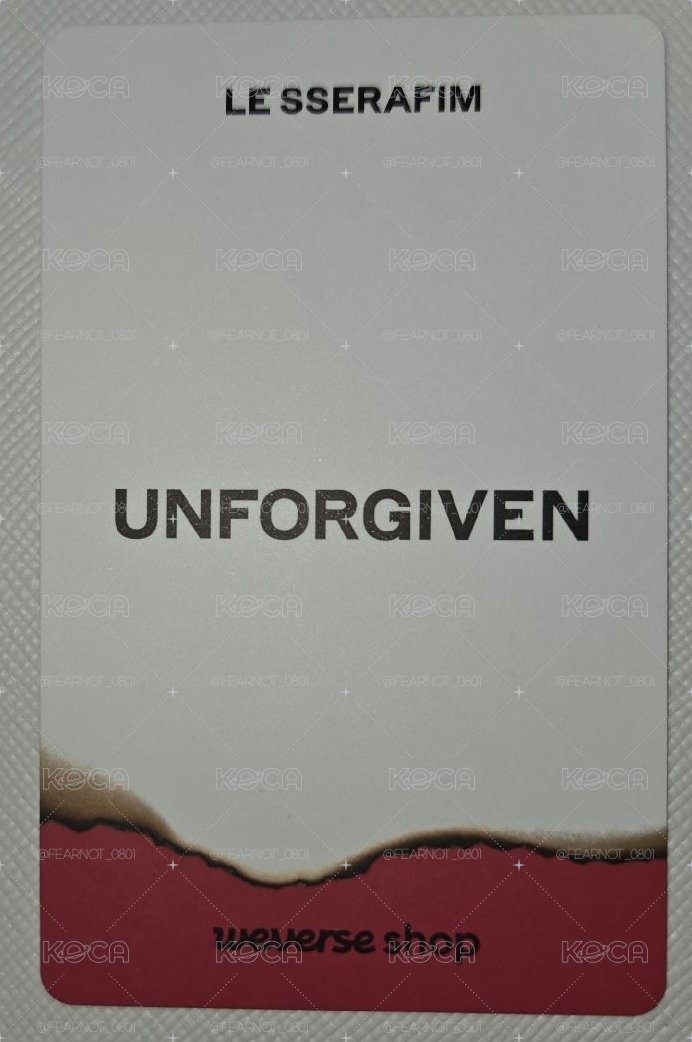 采源UNFORGIVEN特典卡