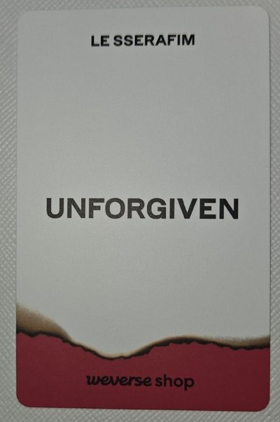 采源UNFORGIVEN特典卡