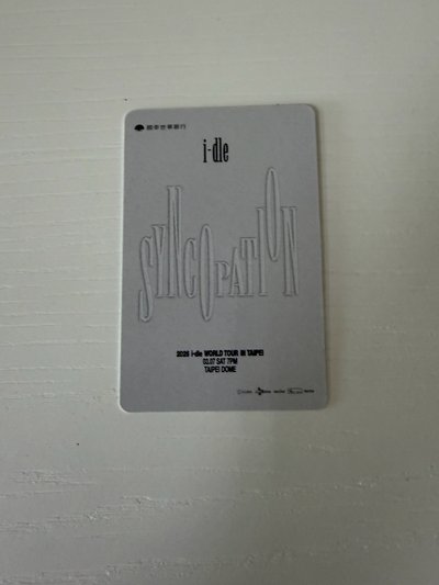 【現貨】I-DLE 2026 世巡台北大巨蛋場限小卡 — Minnie